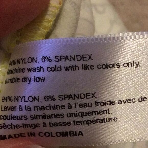 Frankie's Bikinis Coco Peace Terry Pink and Yellow Floral Set - Picture 8 of 8